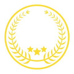 Gold Laurel Wreath Award Graphic