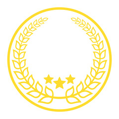 Gold Laurel Wreath Award Graphic