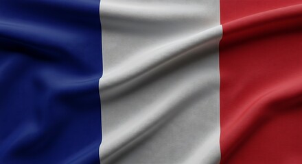 Obraz premium Majestic French Flag A Stunning Display of National Pride and Identity