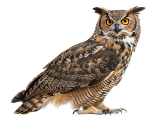 Majestic great horned owl