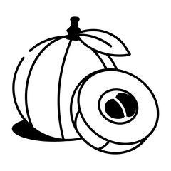 A sketchy style icon showing gooseberry 
