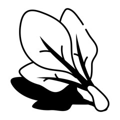 A sketchy style icon depicting rhubarb  
