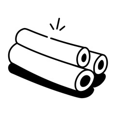 A hand drawn style icon showing palm hearts  
