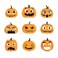 Fototapeta premium set of pumkins