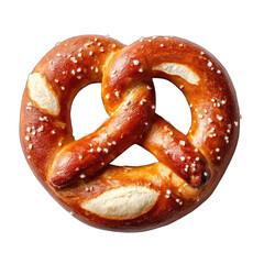 Close-up of a golden brown pretzel