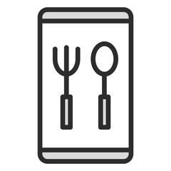 Food Delivery App Icon Online Ordering