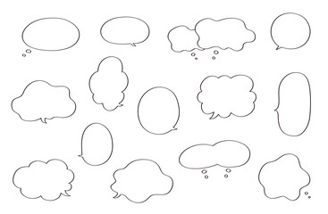 手描きのフキダシセット