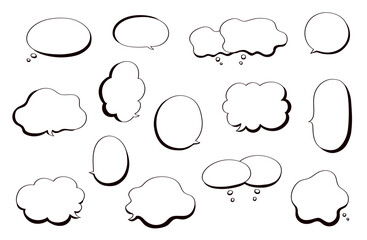 手描きのフキダシセット