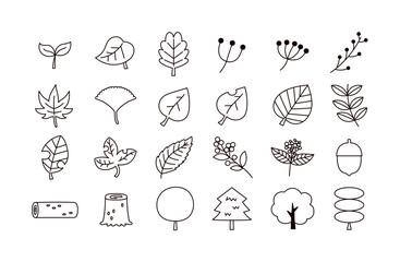 秋のアイコンセット