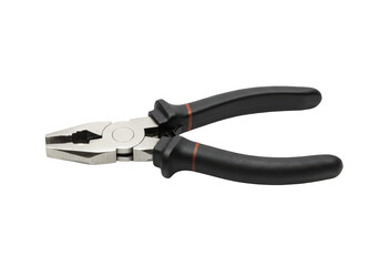 Obraz premium Pliers Instrument Tool Steel with Grip on Transparent Background