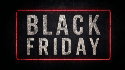 Fototapeta premium Grunge Black Friday Sale Banner