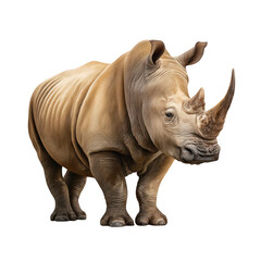 Fototapeta premium Rhinoceros isolated on transparent background