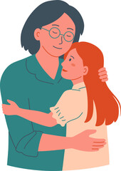 Mother and child Mothers Day Element

