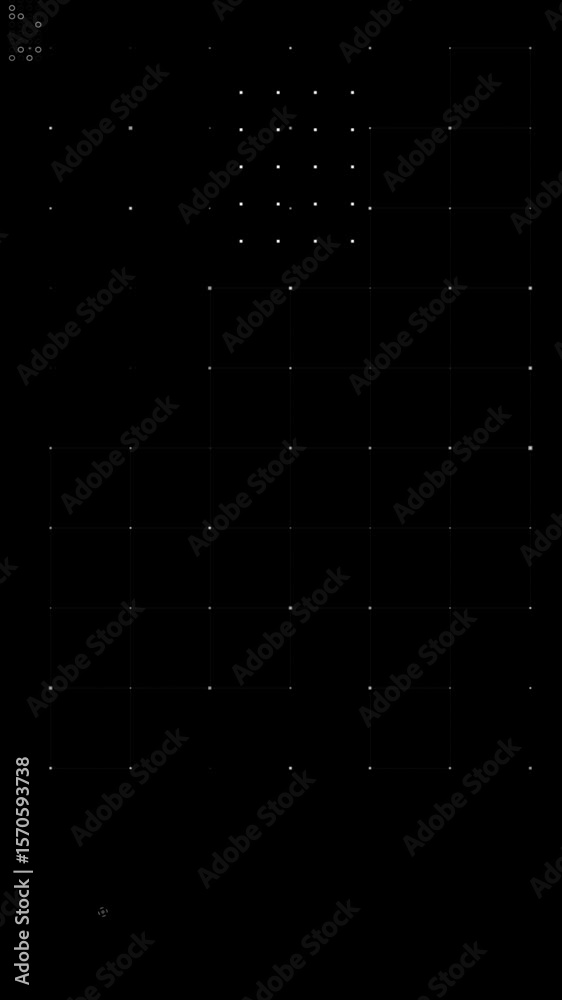 Poster vertical video overlay template with basic geometry element ideal as a futuristic title intro or ove