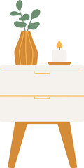 Bedside table furniture home decor

