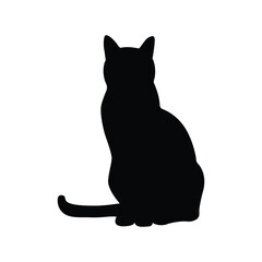 Black Cat Sitting
