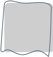 Obraz premium Grey Space Board with Frame Lines