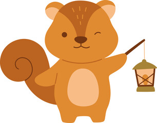 Woodland Animal Camping

