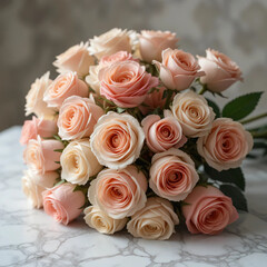wedding bouquet of roses
