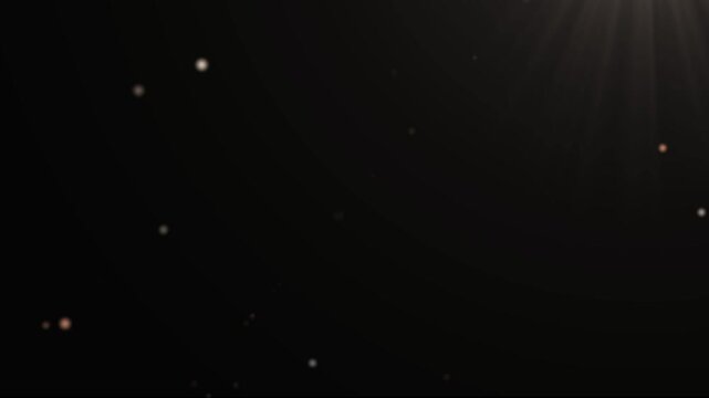 Aesthetic dust particle motion background animation with light leaks effect overlay