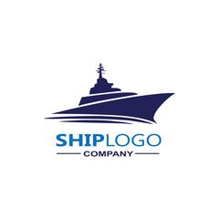 Fototapeta premium Word Ship Company Titles Logo