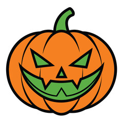 Spooky halloween themed graphic design element isolated on white background