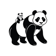 panda bear vector illustration