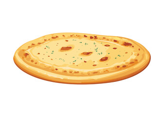 Simple Golden Baked Bread Texture - Vector Illustration