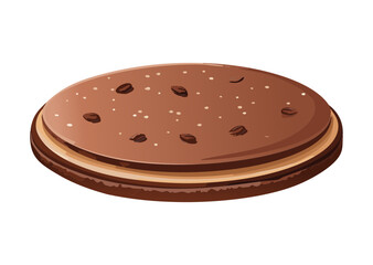 Delicious Sweet Crepes Layered Dessert - Vector Illustration