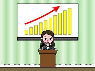 壱A：プロジェクターでプレゼンする登壇女子 CS3 2025_0612_015