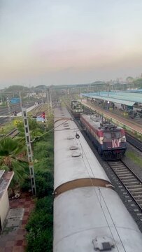  train movemennt from railway station.