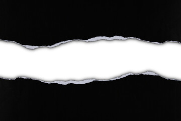 black paper torn edge shadow is on transparent background for text or ad. design. temlpate design