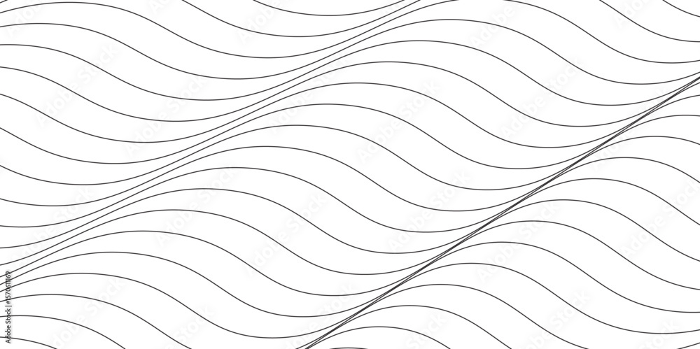 Wall mural vector curve pattern wallpaper with dynamic light waves lines background .modern wave texture for bu