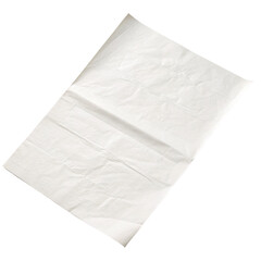 crumpled paper isolated on white