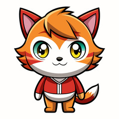 vector illustration of a cat