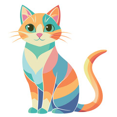 vector illustration of a cat