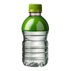 Plastic water bottle isolated on transparent background