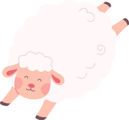 Cartoon Sheep Jump

