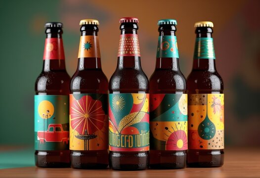 artistic craft beer labels colorful designs creative artistry craftsmanship unique packaging visual inspiration, can, brewery, graphic, branding, vintage