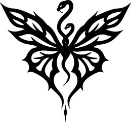 Obraz premium Tribal Butterfly Serenity tattoo design