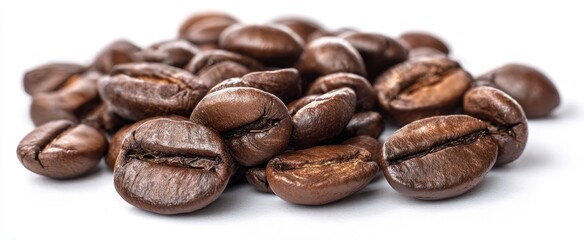 Obraz premium The rich aromatic coffee beans capturing the essence of a perfect brew.
