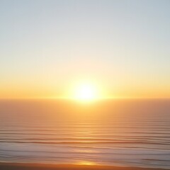 Fototapeta premium Panoramic sunset over ocean