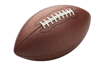 american football isolated on white