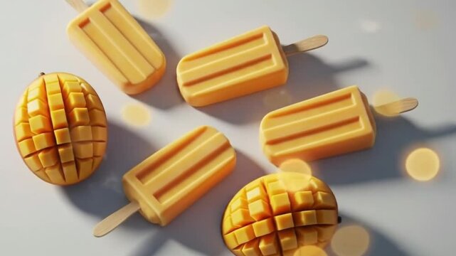 mango icecreams on the flowr