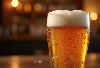 frosted beer glass foamy cap refreshing beverage perfectly chilled craft beer toast cheers, input, mug, cold, drink, alcohol, happy, aesthetic, pint, liquid