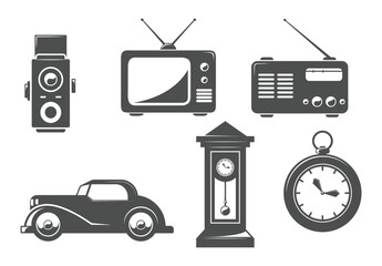 vintage accessories and antique objects