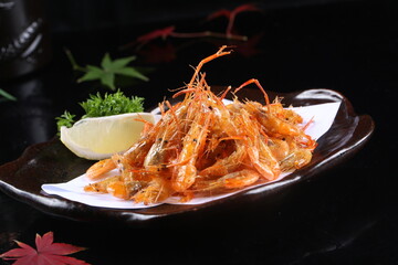 food, japanese cuisine, delicious, river prawns
