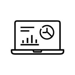 Editable Stroke Line Icons Set – Data Analysis, Statistics, and Business Intelligence Vector Collection
