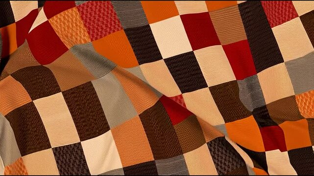  Colorful Autumn Patchwork Fabric Texture