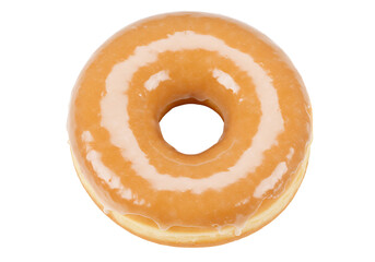 Fototapeta premium Delicious sugar donuts, isolated on a white background, are a sweet pastry dessert or breakfast snack